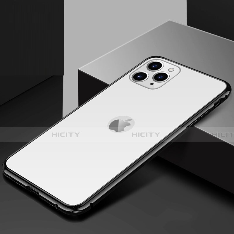 Apple iPhone 11 Pro用ケース 高級感 手触り良い アルミメタル 製の金属製 360度 フルカバーバンパー 鏡面 カバー T02 アップル 