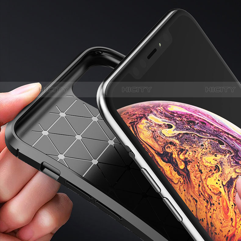 Apple iPhone 11 Pro用シリコンケース ソフトタッチラバー ツイル カバー S01 アップル 