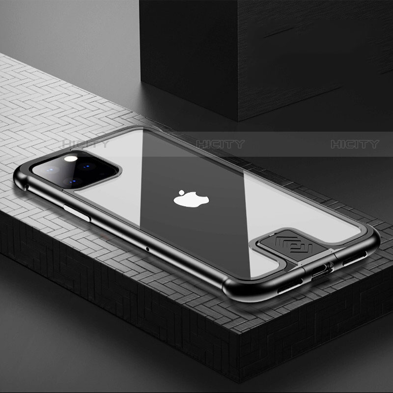 Apple iPhone 11 Pro用ケース 高級感 手触り良い アルミメタル 製の金属製 360度 フルカバーバンパー 鏡面 カバー アップル 