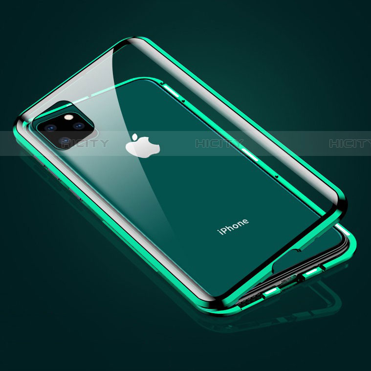 Apple iPhone 11 Pro用ケース 高級感 手触り良い アルミメタル 製の金属製 360度 フルカバーバンパー 鏡面 カバー M01 アップル 