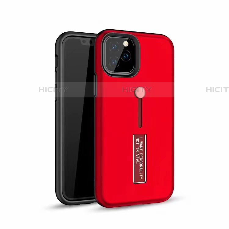 Apple iPhone 11 Pro用ハイブリットバンパーケース プラスチック アンド指輪 兼シリコーン カバー S01 アップル 