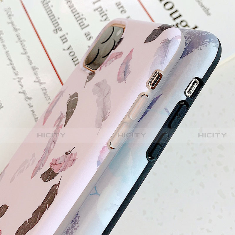 Apple iPhone 11 Pro用シリコンケース ソフトタッチラバー バタフライ パターン カバー S15 アップル 
