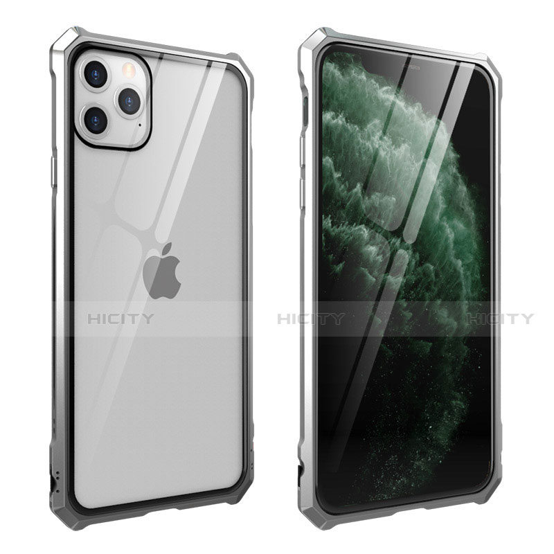 Apple iPhone 11 Pro用ケース 高級感 手触り良い アルミメタル 製の金属製 360度 フルカバーバンパー 鏡面 カバー M15 アップル 