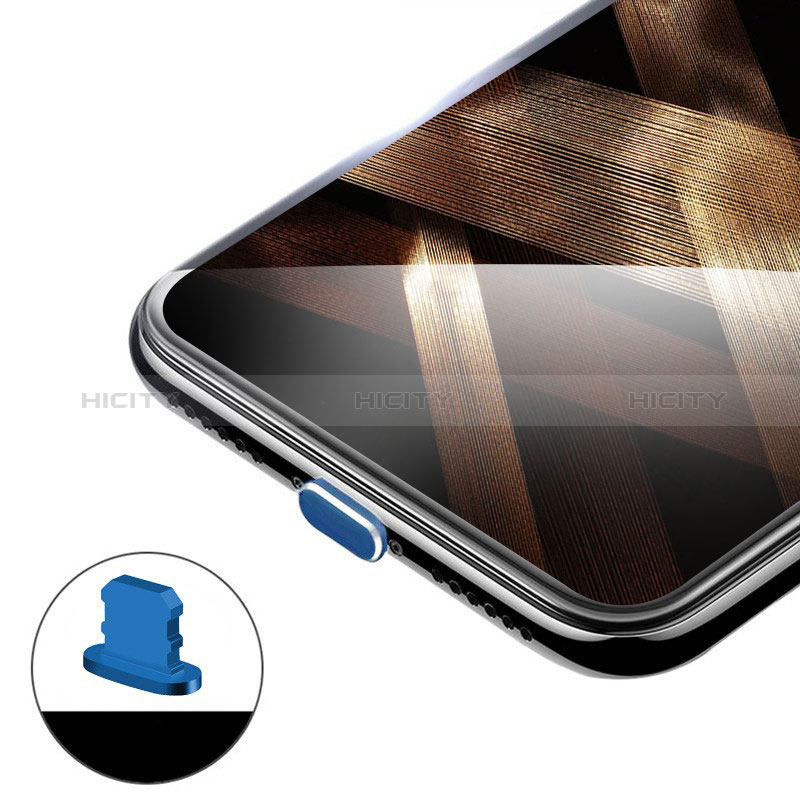 Apple iPhone 11 Pro用アンチ ダスト プラグ キャップ ストッパー Lightning USB H02 アップル ネイビー