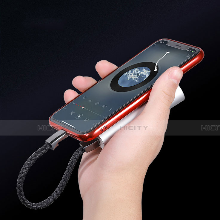 Apple iPhone 11 Pro Max用USBケーブル 充電ケーブル 20cm S02 アップル ブラック