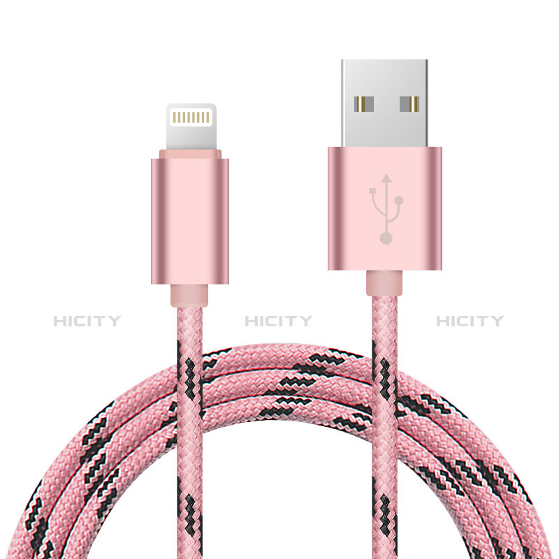 Apple iPhone 11 Pro Max用USBケーブル 充電ケーブル L10 アップル ピンク