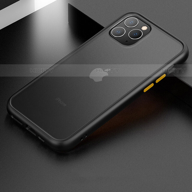 Apple iPhone 11 Pro Max用ハイブリットバンパーケース プラスチック 兼シリコーン カバー アップル ブラック