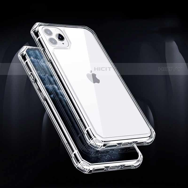 Apple iPhone 11 Pro Max用極薄ソフトケース シリコンケース 耐衝撃 全面保護 クリア透明 T03 アップル クリア