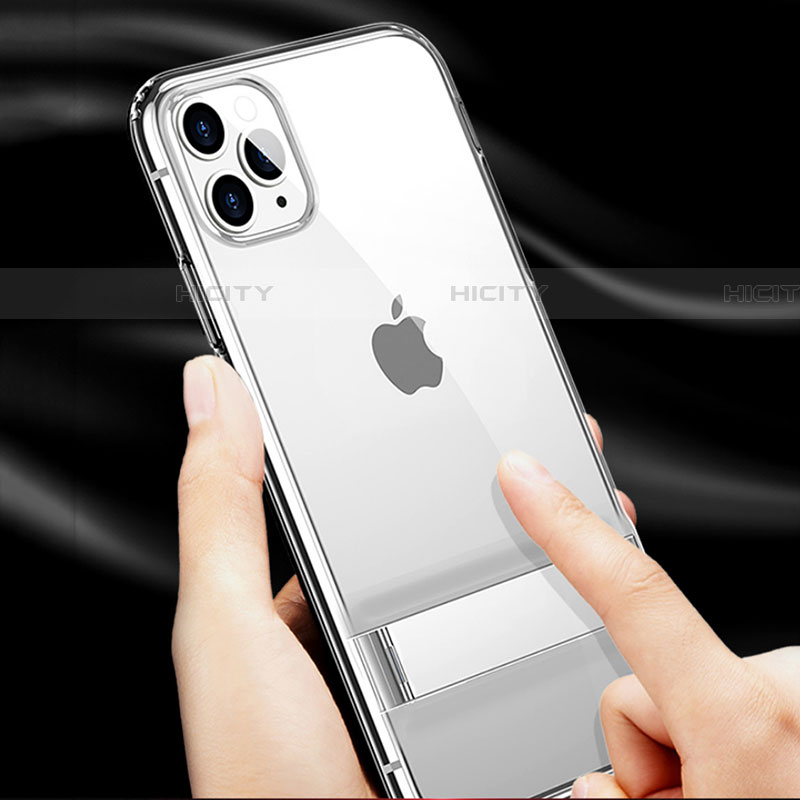 Apple iPhone 11 Pro Max用ハイブリットバンパーケース プラスチック 兼シリコーン カバー S01 アップル クリア