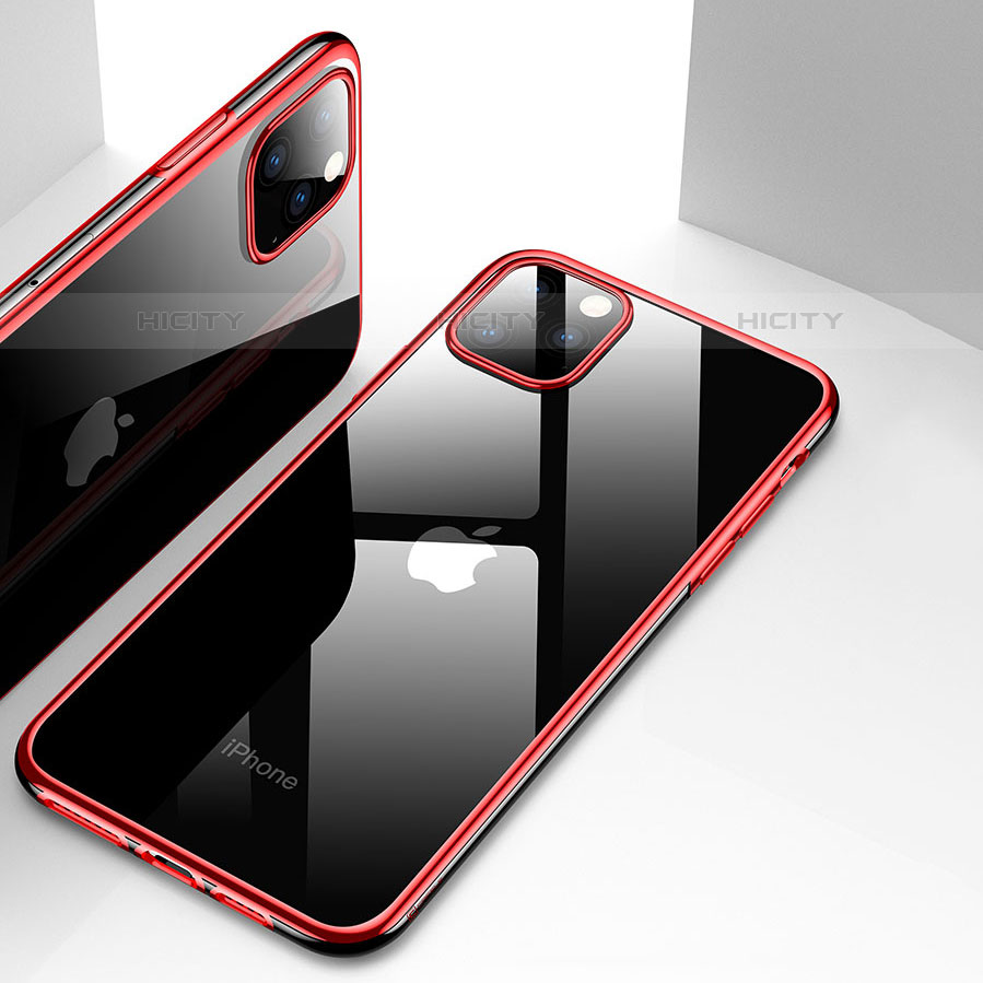 Apple iPhone 11 Pro Max用極薄ソフトケース シリコンケース 耐衝撃 全面保護 クリア透明 H02 アップル 