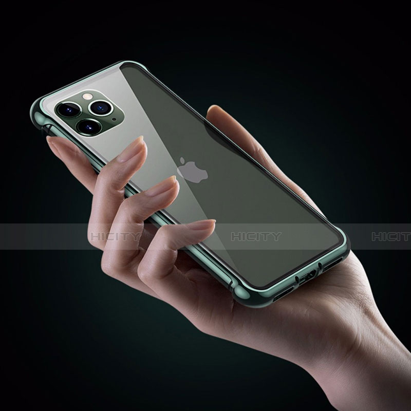 Apple iPhone 11 Pro Max用ケース 高級感 手触り良い アルミメタル 製の金属製 バンパー カバー T01 アップル 