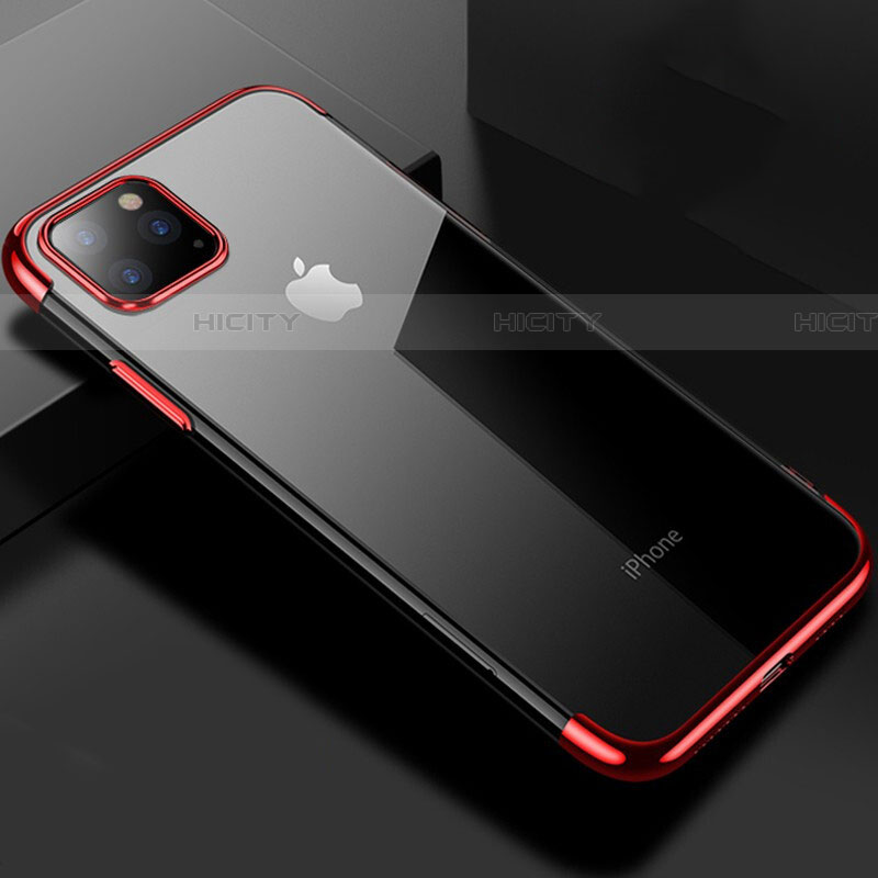 Apple iPhone 11 Pro Max用極薄ソフトケース シリコンケース 耐衝撃 全面保護 クリア透明 S03 アップル 