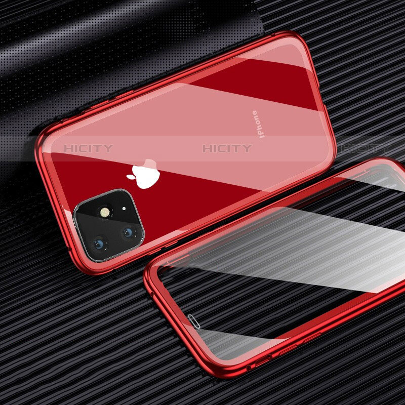 Apple iPhone 11 Pro Max用ケース 高級感 手触り良い アルミメタル 製の金属製 360度 フルカバーバンパー 鏡面 カバー M03 アップル 