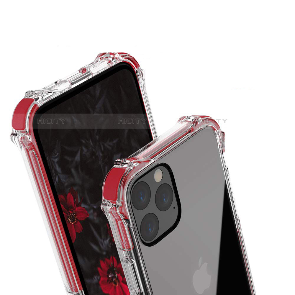 Apple iPhone 11 Pro Max用ハイブリットバンパーケース クリア透明 プラスチック 鏡面 カバー M04 アップル 