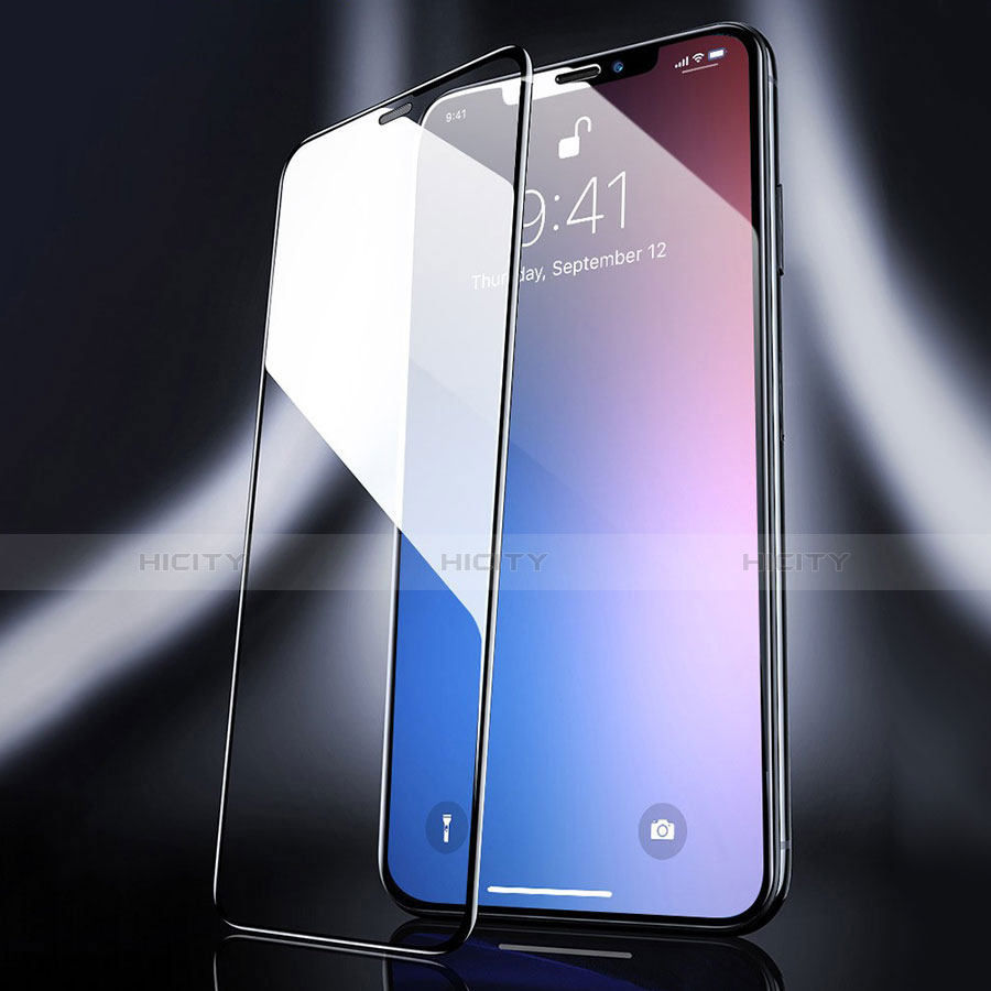 Apple iPhone 11 Pro Max用強化ガラス フル液晶保護フィルム F04 アップル ブラック