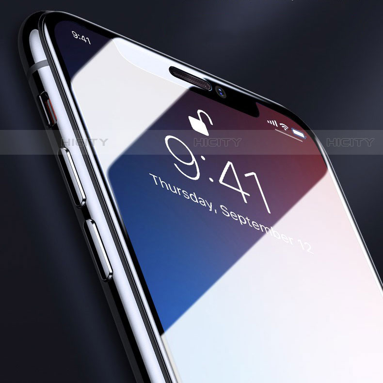 Apple iPhone 11 Pro Max用強化ガラス フル液晶保護フィルム F04 アップル ブラック