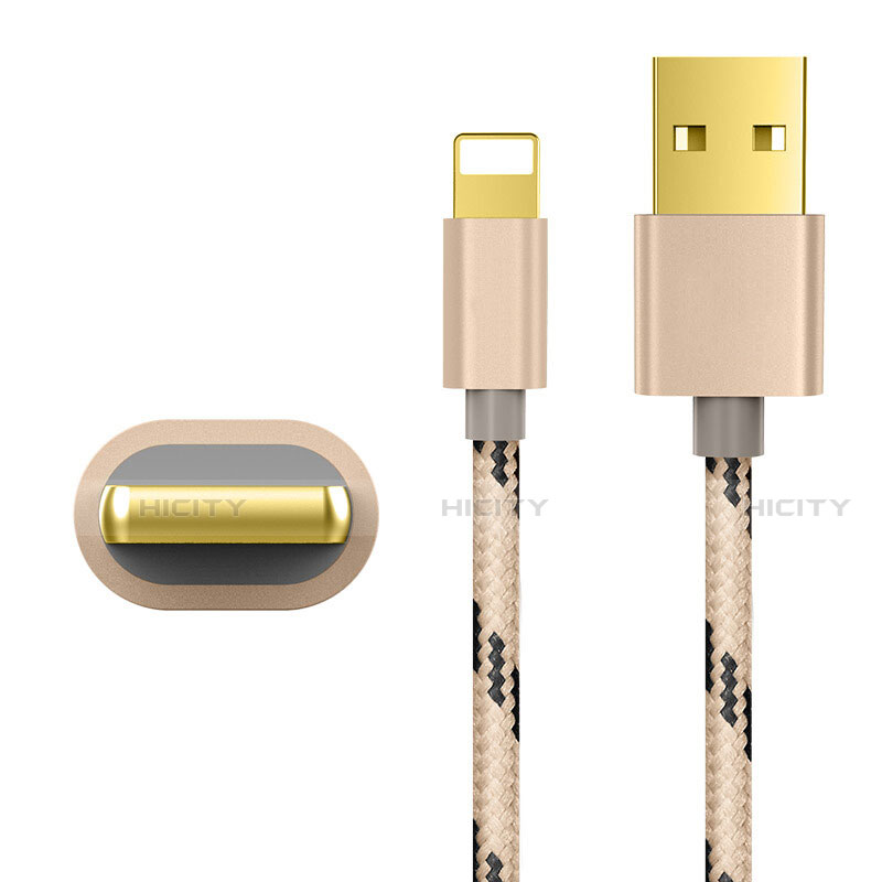 Apple iPhone 12用USBケーブル 充電ケーブル L01 アップル ゴールド