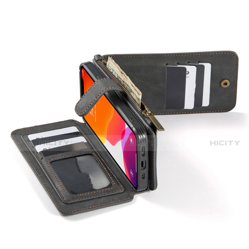 Apple iPhone 12用手帳型 レザーケース スタンド カバー T02 アップル