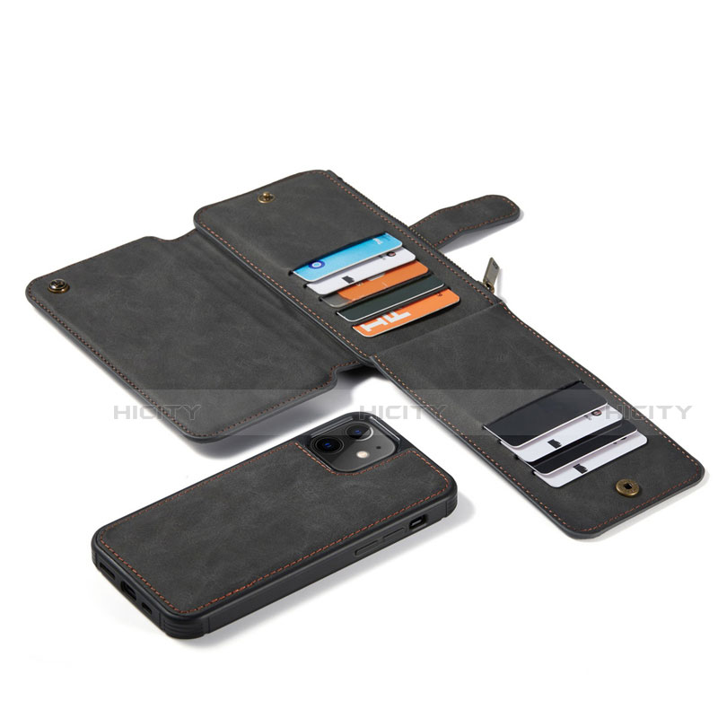 Apple iPhone 12用手帳型 レザーケース スタンド カバー T02 アップル