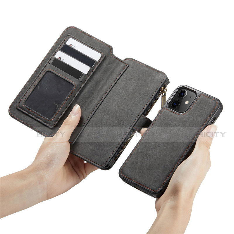 Apple iPhone 12用手帳型 レザーケース スタンド カバー T02 アップル