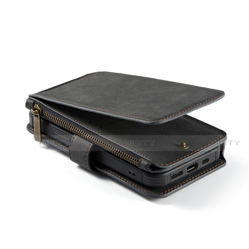 Apple iPhone 12用手帳型 レザーケース スタンド カバー T02 アップル