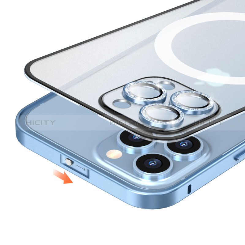 Apple iPhone 12用ケース 高級感 手触り良い メタル兼プラスチック バンパー Mag-Safe 磁気 Magnetic QC1 アップル 
