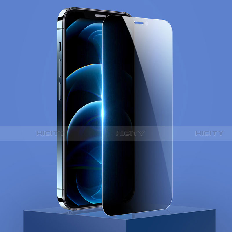 Apple iPhone 12用反スパイ 強化ガラス 液晶保護フィルム M01 アップル クリア