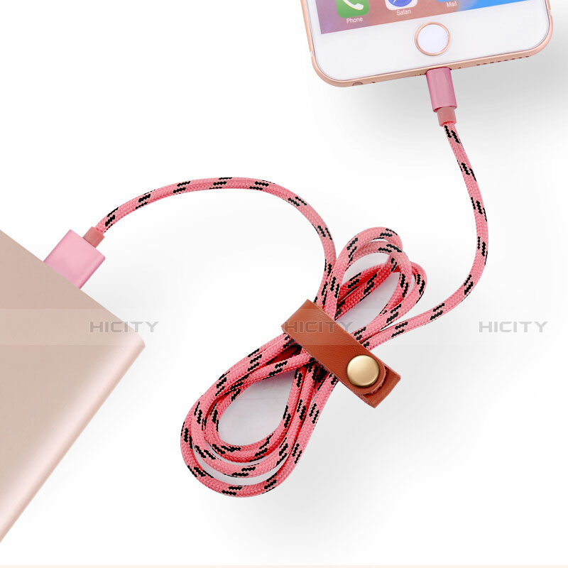 Apple iPhone 12 Max用USBケーブル 充電ケーブル L05 アップル ピンク