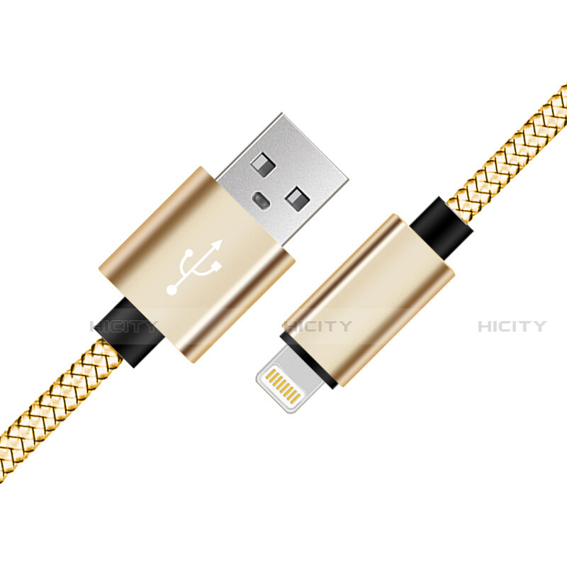 Apple iPhone 12 Max用USBケーブル 充電ケーブル L07 アップル ゴールド