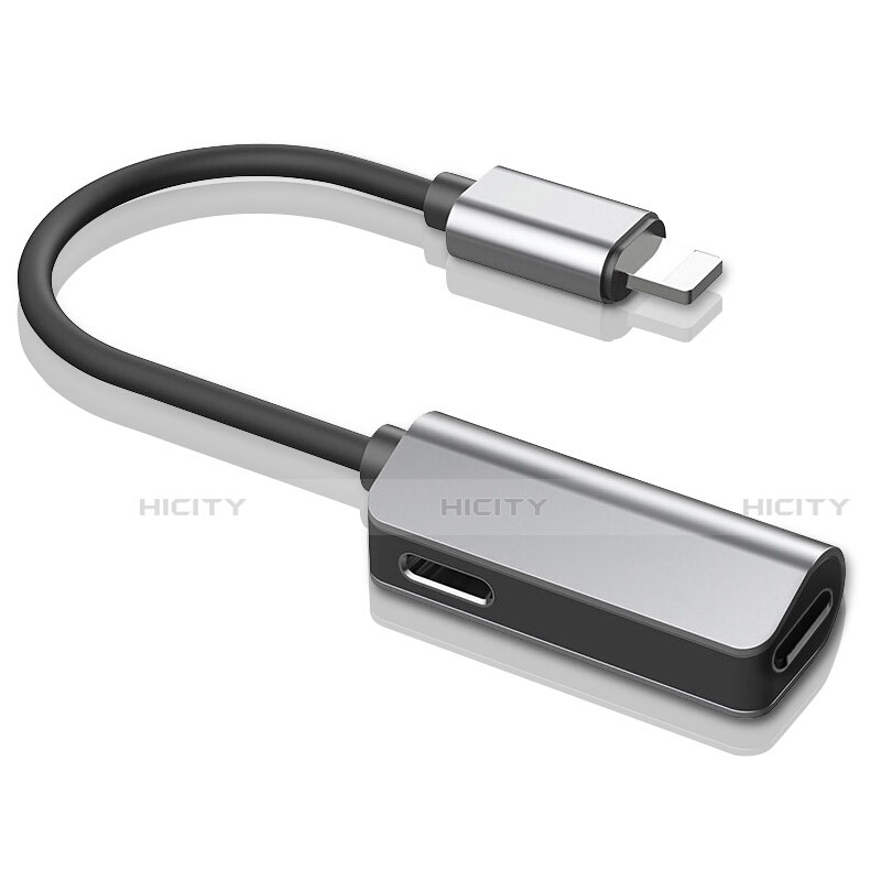 Apple iPhone 12 Mini用Lightning USB 変換ケーブルアダプタ H01 アップル シルバー