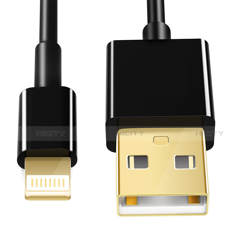 Apple iPhone 12 Mini用USBケーブル 充電ケーブル L12 アップル ブラック