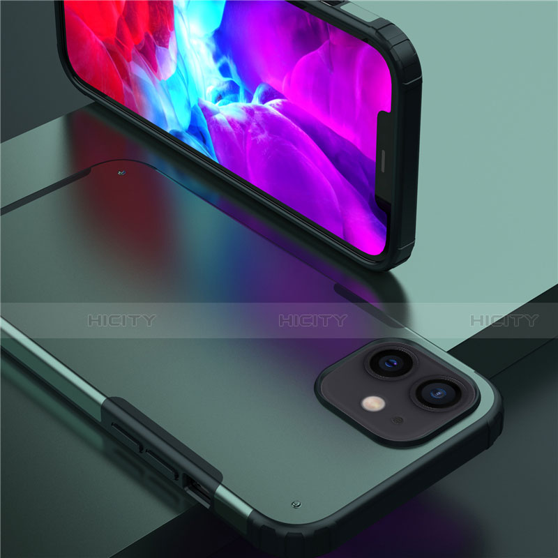 Apple iPhone 12 Mini用ハイブリットバンパーケース プラスチック 兼シリコーン カバー 前面と背面 360度 フル アップル 