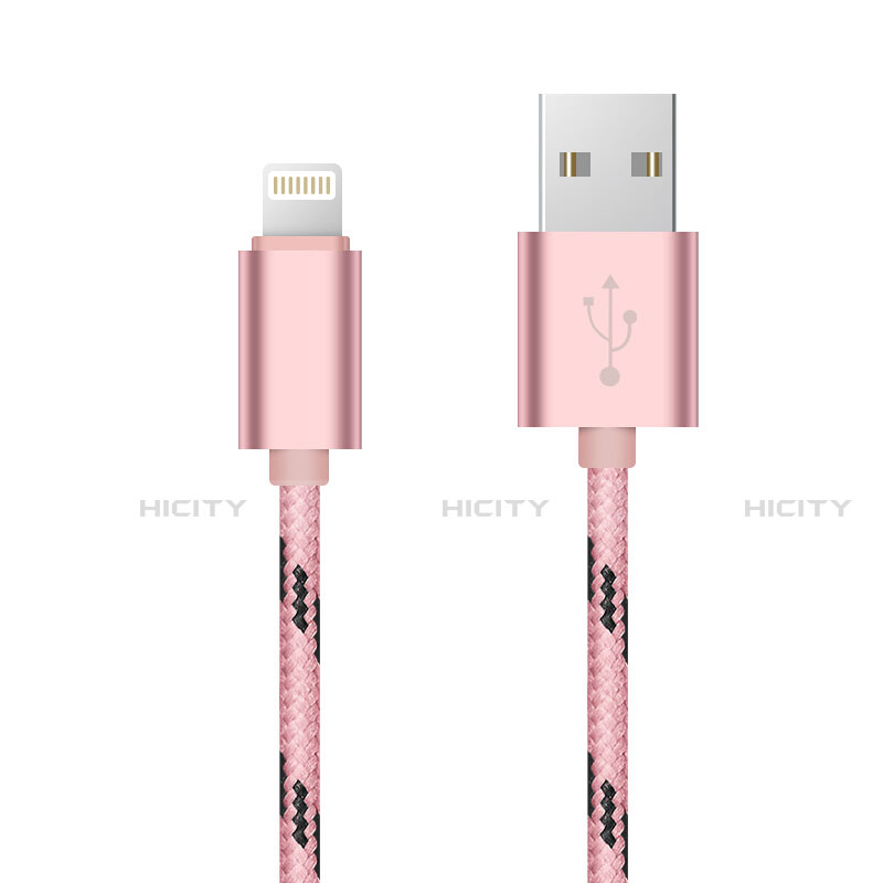Apple iPhone 12 Pro用USBケーブル 充電ケーブル L10 アップル ピンク