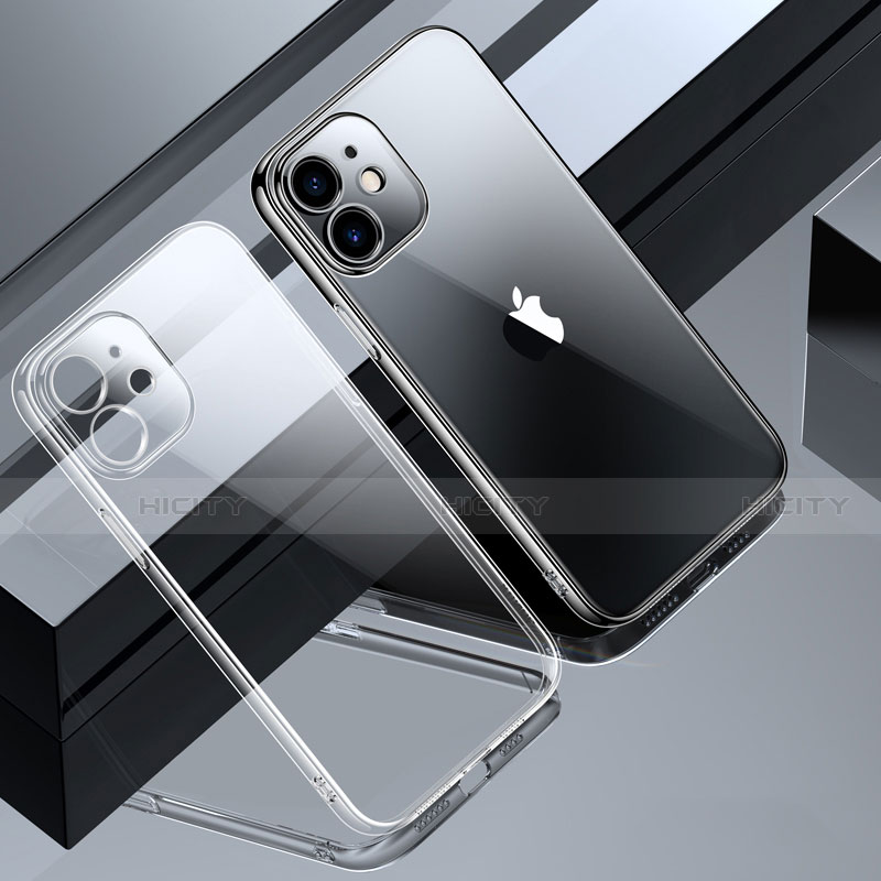 Apple iPhone 12 Pro用極薄ソフトケース シリコンケース 耐衝撃 全面保護 クリア透明 S01 アップル クリア