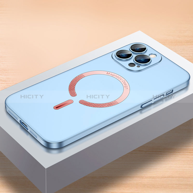 Apple iPhone 12 Pro用ハードケース プラスチック 質感もマット カバー Mag-Safe 磁気 Magnetic QC1 アップル ブルー