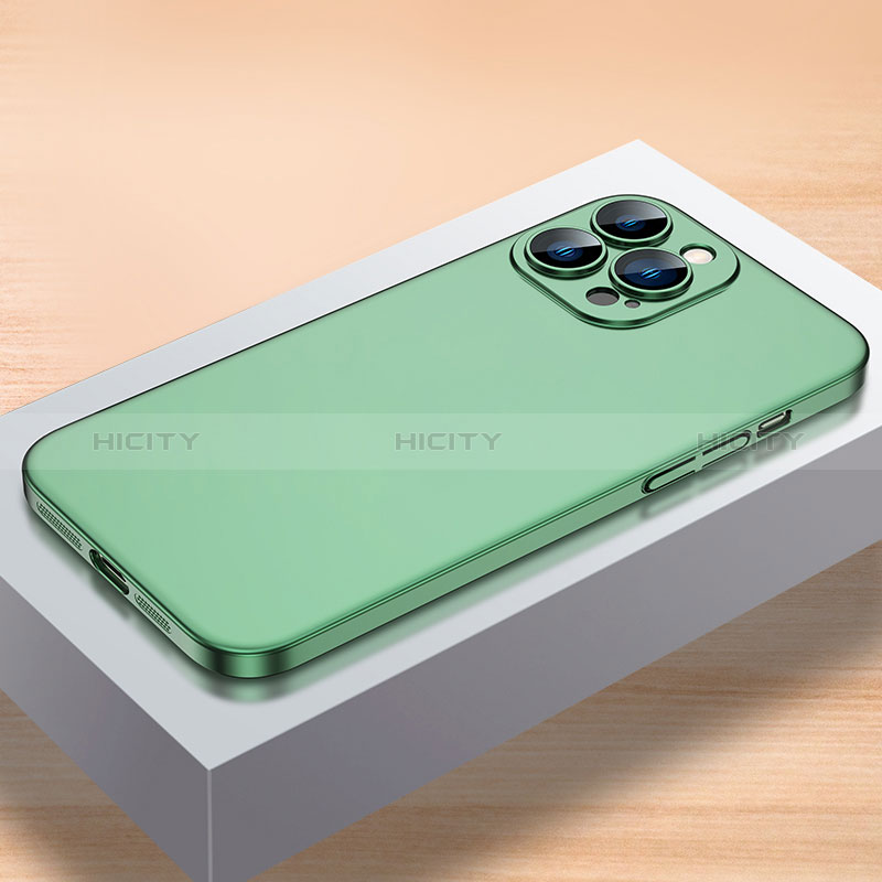 Apple iPhone 12 Pro用ハードケース プラスチック 質感もマット カバー QC1 アップル グリーン