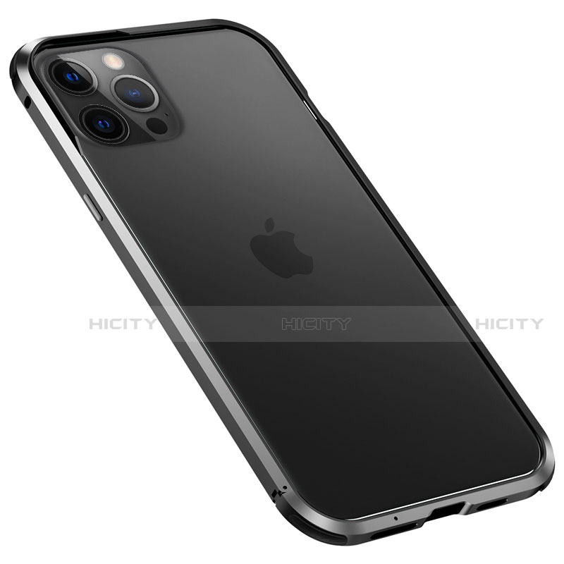 Apple iPhone 12 Pro用ケース 高級感 手触り良い アルミメタル 製の金属製 バンパー カバー T02 アップル 