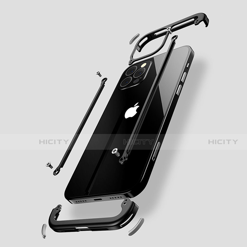 Apple iPhone 12 Pro用ケース 高級感 手触り良い アルミメタル 製の金属製 バンパー カバー N04 アップル 