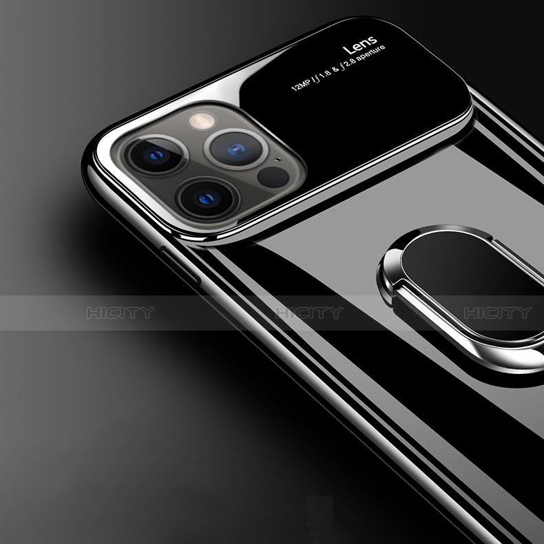 Apple iPhone 12 Pro用ハードケース プラスチック 質感もマット アンド指輪 マグネット式 A01 アップル 