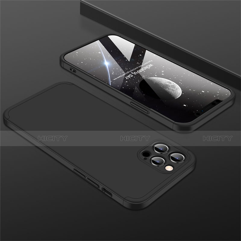 Apple iPhone 12 Pro用ハードケース プラスチック 質感もマット 前面と背面 360度 フルカバー M01 アップル 