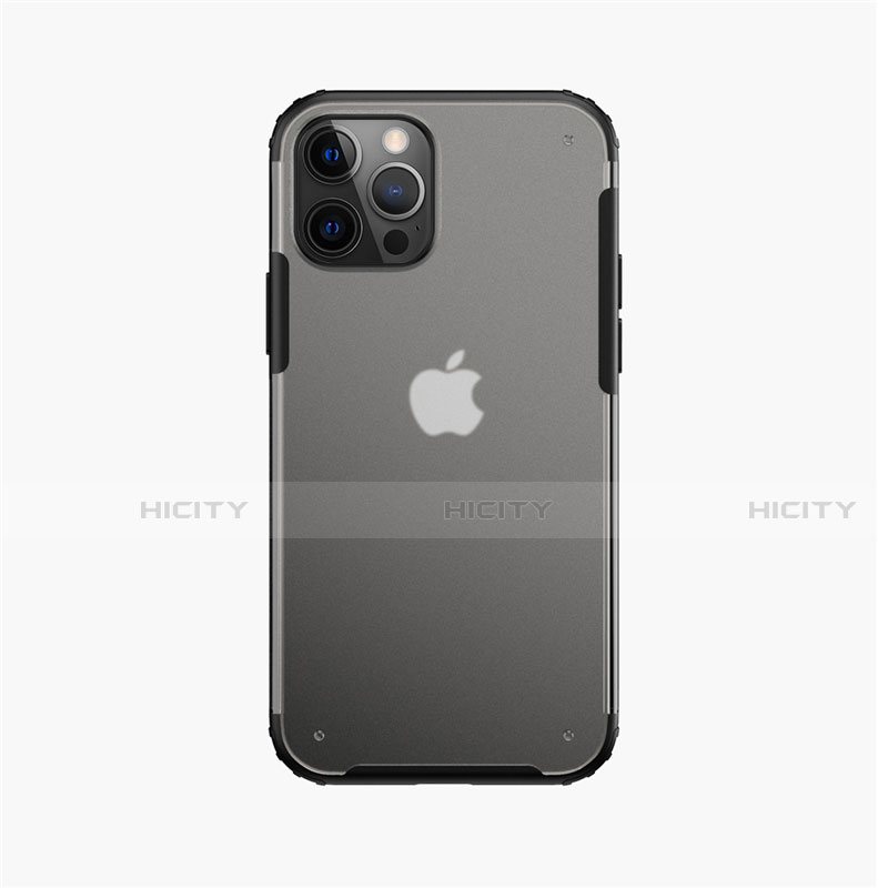 Apple iPhone 12 Pro用ハイブリットバンパーケース クリア透明 プラスチック 鏡面 カバー アップル 