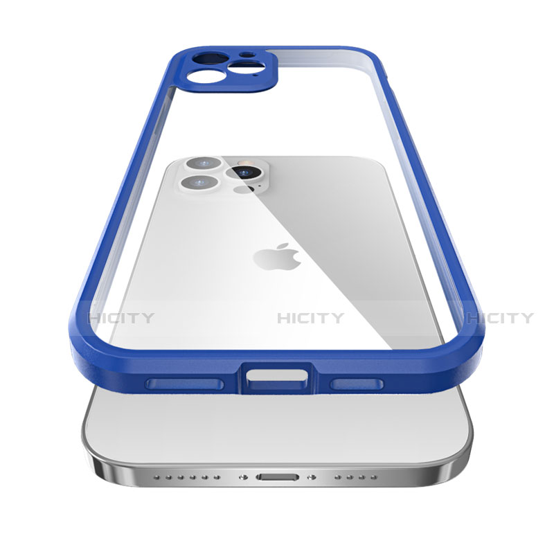 Apple iPhone 12 Pro用ハイブリットバンパーケース プラスチック 兼シリコーン カバー 前面と背面 360度 フル R05 アップル 