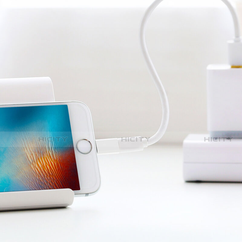 Apple iPhone 12 Pro Max用Android Micro USB to Lightning USB アクティブ変換ケーブルアダプタ H01 アップル ホワイト