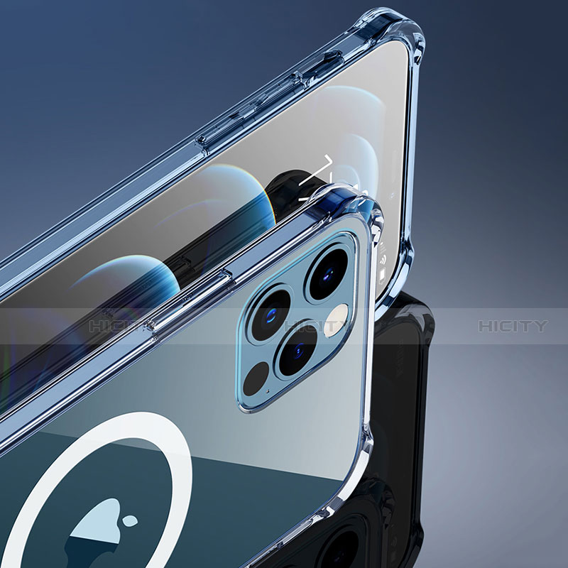 Apple iPhone 12 Pro Max用極薄ソフトケース シリコンケース 耐衝撃 全面保護 クリア透明 カバー Mag-Safe 磁気 Magnetic アップル クリア