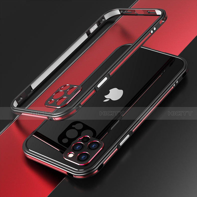 Apple iPhone 12 Pro Max用ケース 高級感 手触り良い アルミメタル 製の金属製 バンパー カバー N01 アップル 