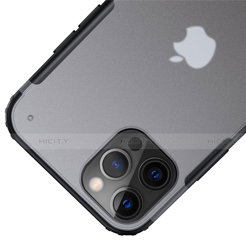 Apple iPhone 12 Pro Max用ハイブリットバンパーケース クリア透明 プラスチック 鏡面 カバー アップル 