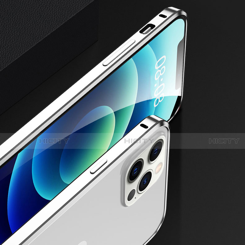 Apple iPhone 12 Pro Max用ケース 高級感 手触り良い アルミメタル 製の金属製 バンパー カバー T01 アップル 