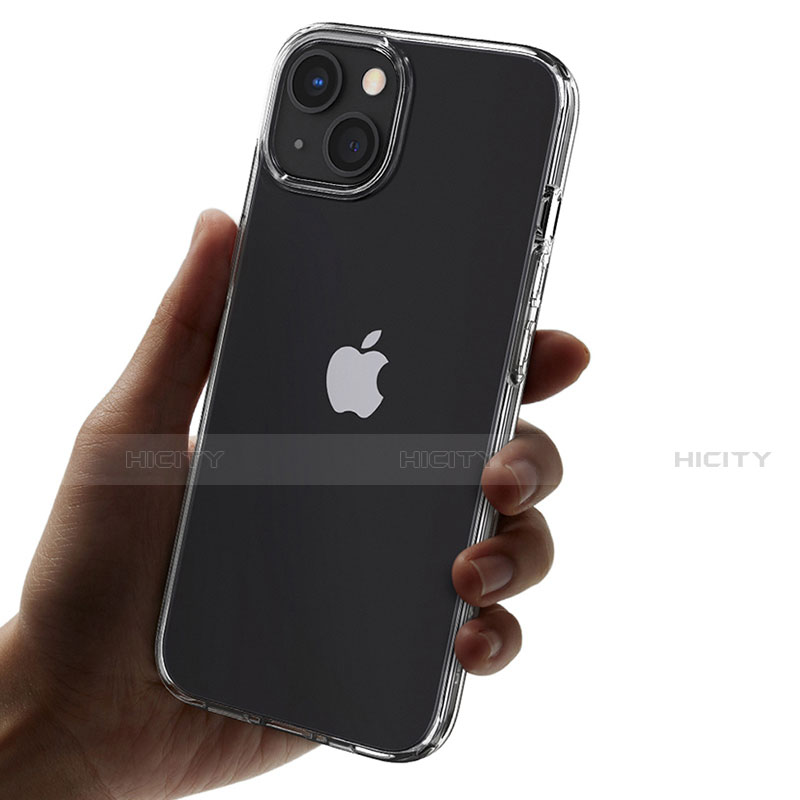 Apple iPhone 13用極薄ソフトケース シリコンケース 耐衝撃 全面保護 クリア透明 A02 アップル クリア