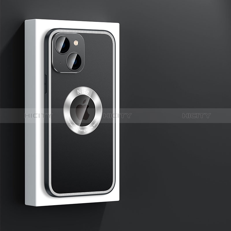 Apple iPhone 13用ケース 高級感 手触り良い アルミメタル 製の金属製 兼シリコン カバー Mag-Safe 磁気 Magnetic JL4 アップル ブラック