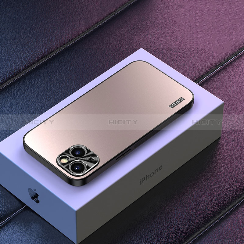 Apple iPhone 13用ハードケース プラスチック 質感もマット カバー TB2 アップル ゴールド